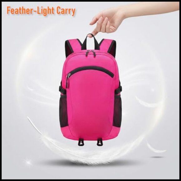 Lightweight Foldable Daypack Water-Resistant Hiking Backpack Travel Bag Women